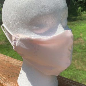 Christian Dior Pink Satin Face Mask Washable